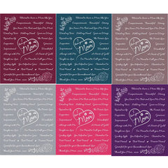 Cozy Flannel "I Love You Mom" Blanket (1pc)