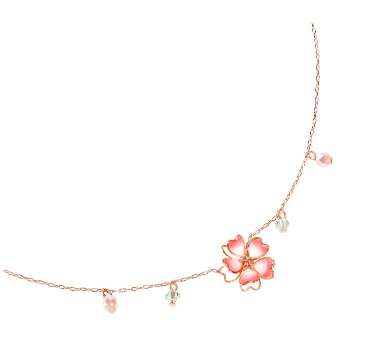 Cherry Blossom Pendant Necklace