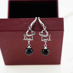 Dog Pearl Earrings