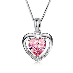 Necklace with Heart Crystal Pendant - My Eternal Heart