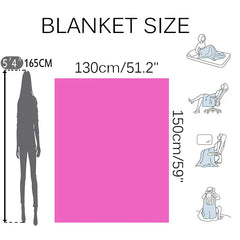 Cozy Flannel "I Love You Mom" Blanket (1pc)