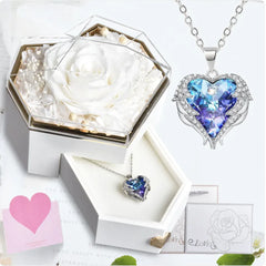 Rose Jewelry Gift Box with Necklace