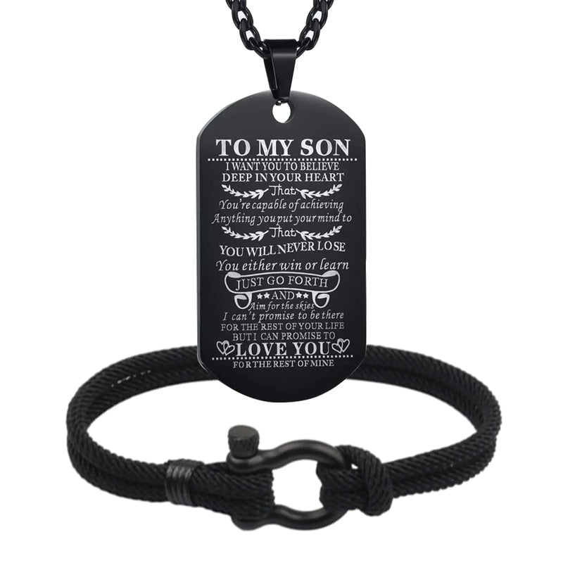 To My Son Necklace