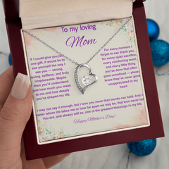 To My Loving Mom at Mother's Day - Forever Love Necklace