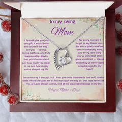 To My Loving Mom at Mother's Day - Forever Love Necklace