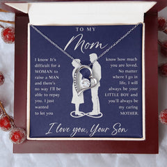 To My Mom From Your Son - Forever Love Necklace