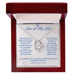 To Love of My Life at Mother's Day - Forever Love Necklace