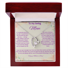 To My Loving Mom at Mother's Day - Forever Love Necklace