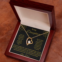 To My Daughter Love Dad - Forever Love Necklace