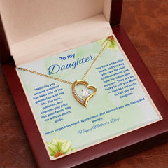 To My Daughter at Mother's Day - Forever Love Necklace