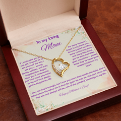 To My Loving Mom at Mother's Day - Forever Love Necklace