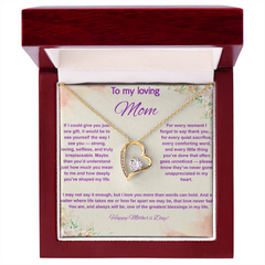 To My Loving Mom at Mother's Day - Forever Love Necklace