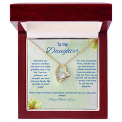 To My Daughter at Mother's Day - Forever Love Necklace