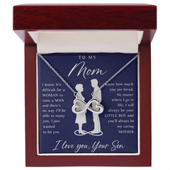 To My Mom Gift From Your Son - Endless Love Necklace