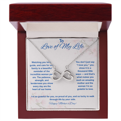 To Love of My Life at Mother's Day - Endless Love Necklace