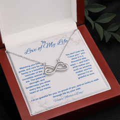 To Love of My Life at Mother's Day - Endless Love Necklace