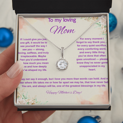 To My Loving Mom at Mother's Day - Eternal Hope Necklace