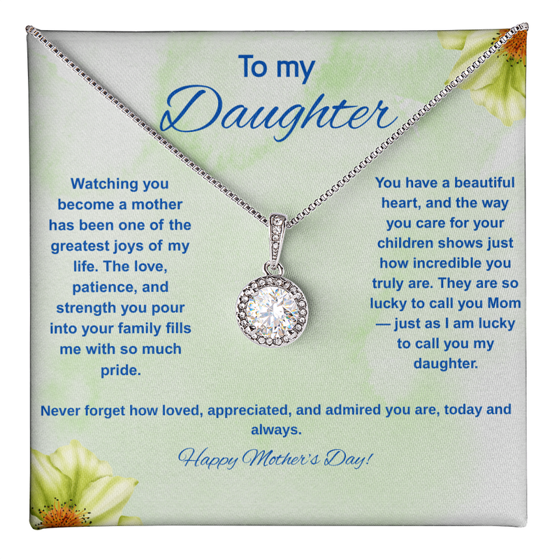 To My Daughter at Mother's Day - Eternal Hope Necklace