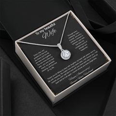To My Beautiful Wife On Our Anniversary - Eternal Hope Necklace