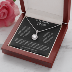 To My Beautiful Wife On Our Anniversary - Eternal Hope Necklace