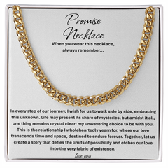 Promise Necklace For Him, Boyfriend Gift