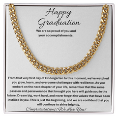 Happy Graduation, We are so proud of you - Cuban Link Chain
