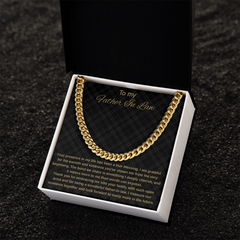 To My Father In Law - Cuban Link Chain