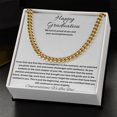 Happy Graduation, We are so proud of you - Cuban Link Chain