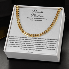 Promise Necklace For Him, Boyfriend Gift