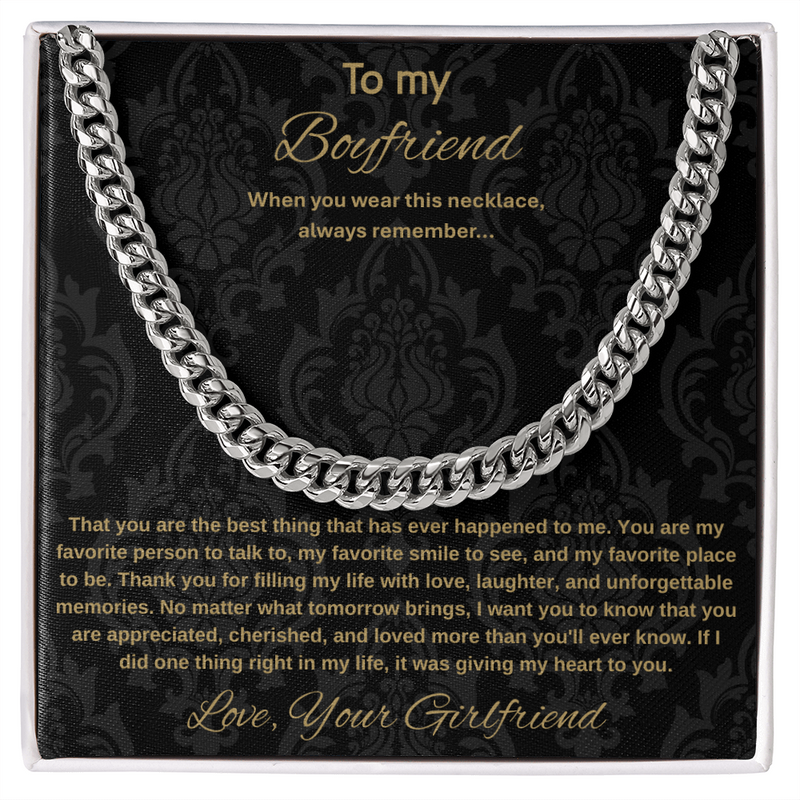 To My Boyfriend Necklace