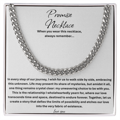 Promise Necklace For Him, Boyfriend Gift