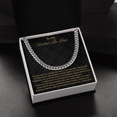To My Father In Law - Cuban Link Chain