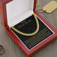 To My Father In Law - Cuban Link Chain