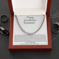 Happy Graduation - Cuban Link Chain