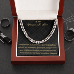To My Father In Law - Cuban Link Chain