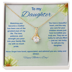 To My Daughter at Mother's Day - Alluring Beauty Necklace