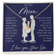 To My Mom Gift From Son - Alluring Beauty Necklace