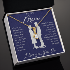 To My Mom Gift From Son - Alluring Beauty Necklace