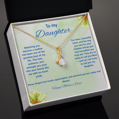 To My Daughter at Mother's Day - Alluring Beauty Necklace