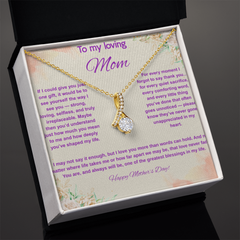 To My Loving Mom at Mother's Day - Alluring Beauty Necklace