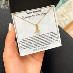 To My Beautiful Daughter In Law - Alluring Beauty Necklace
