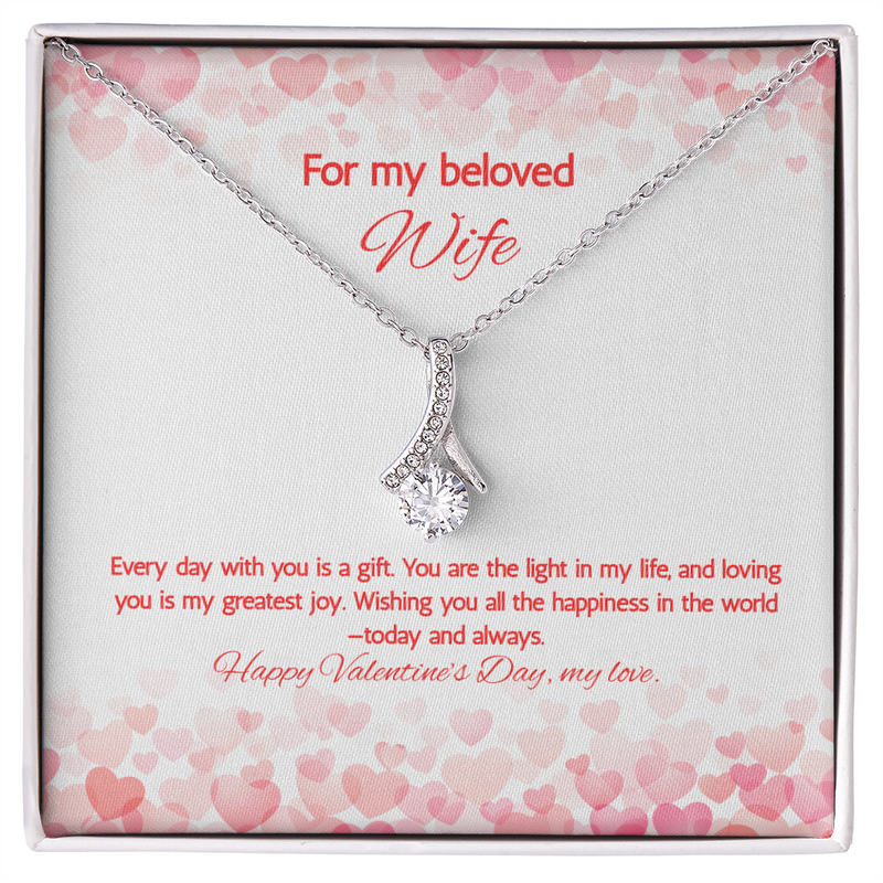 For My Beloved Wife at Valentine's Day - Alluring Beauty Necklace