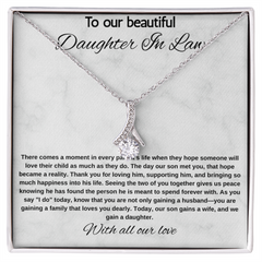 To Our Daughter In Law Wedding Gift