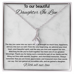 To Our Daughter In Law - Alluring Beauty Necklace