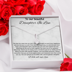 To Our Daughter In Law - Alluring Beauty Necklace