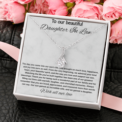 To Our Daughter In Law - Alluring Beauty Necklace