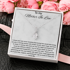 Mother In Law Gift (I Chose Your Son) Alluring Beauty Necklace