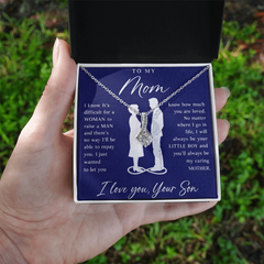 To My Mom Gift From Son - Alluring Beauty Necklace
