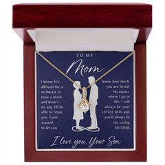 To My Mom Gift From Son - Alluring Beauty Necklace