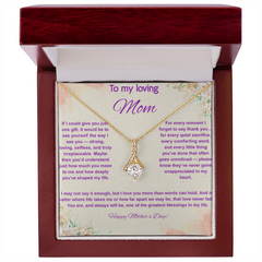 To My Loving Mom at Mother's Day - Alluring Beauty Necklace
